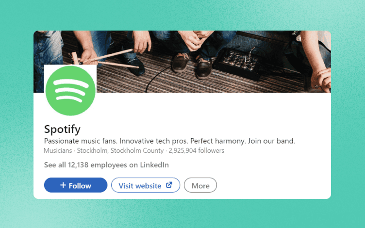 Spotify LinkedIn Banner
