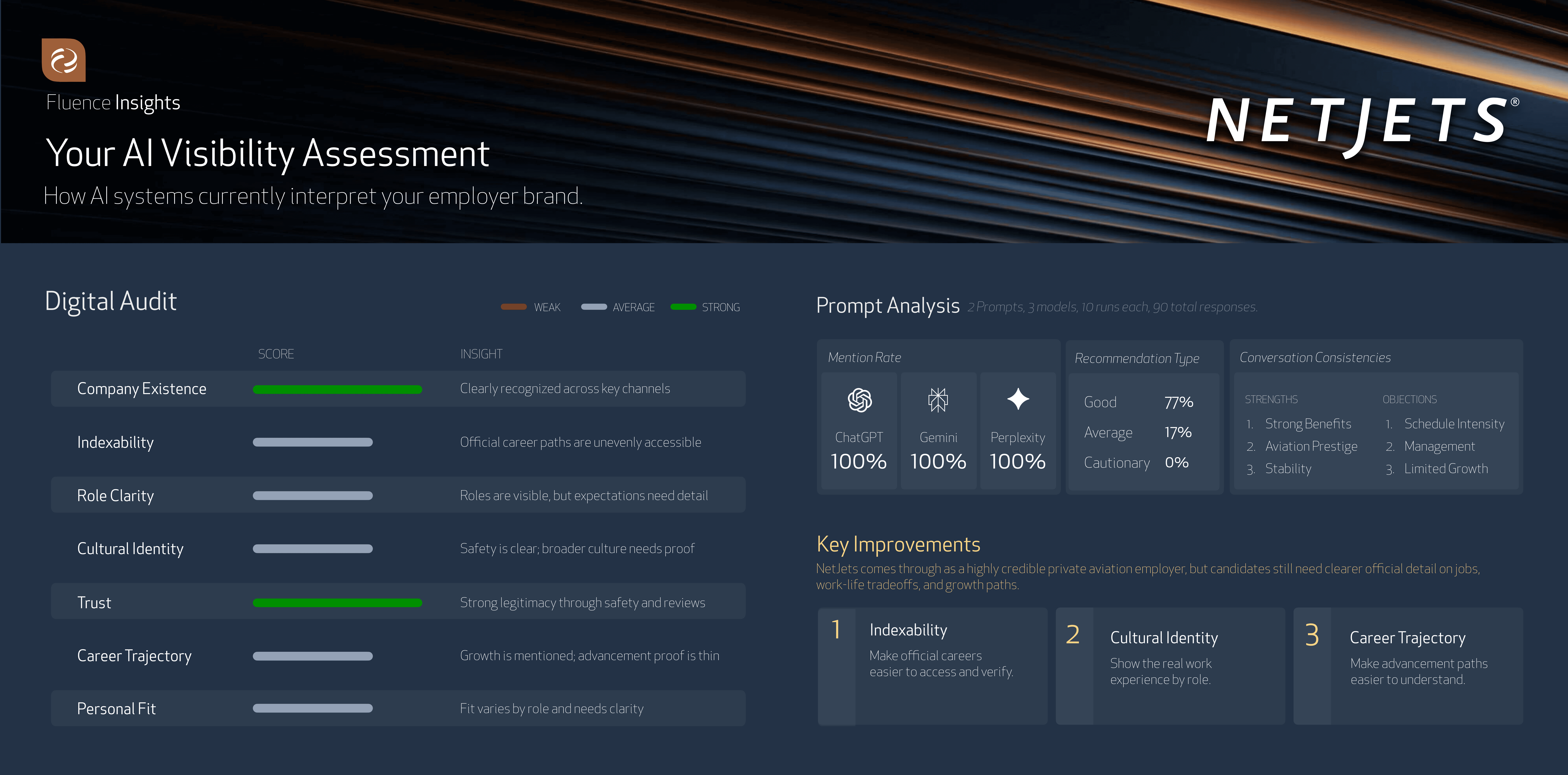 AI Visiblity Audit for NetJets