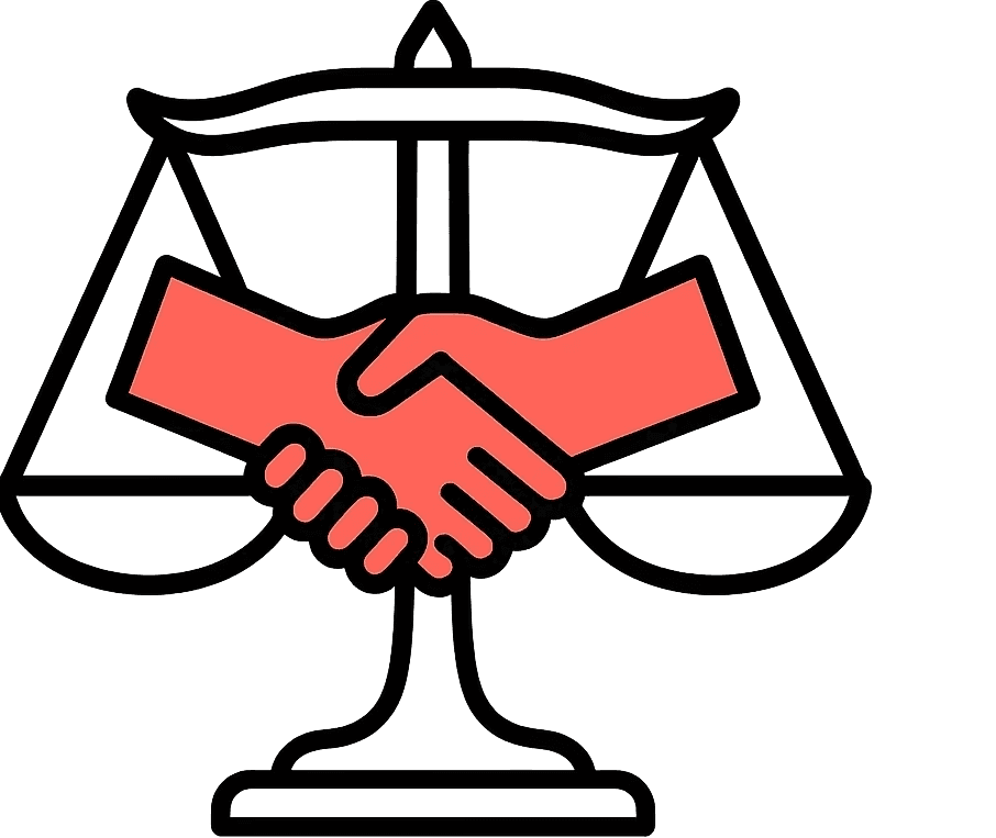 Handshake between two partners
