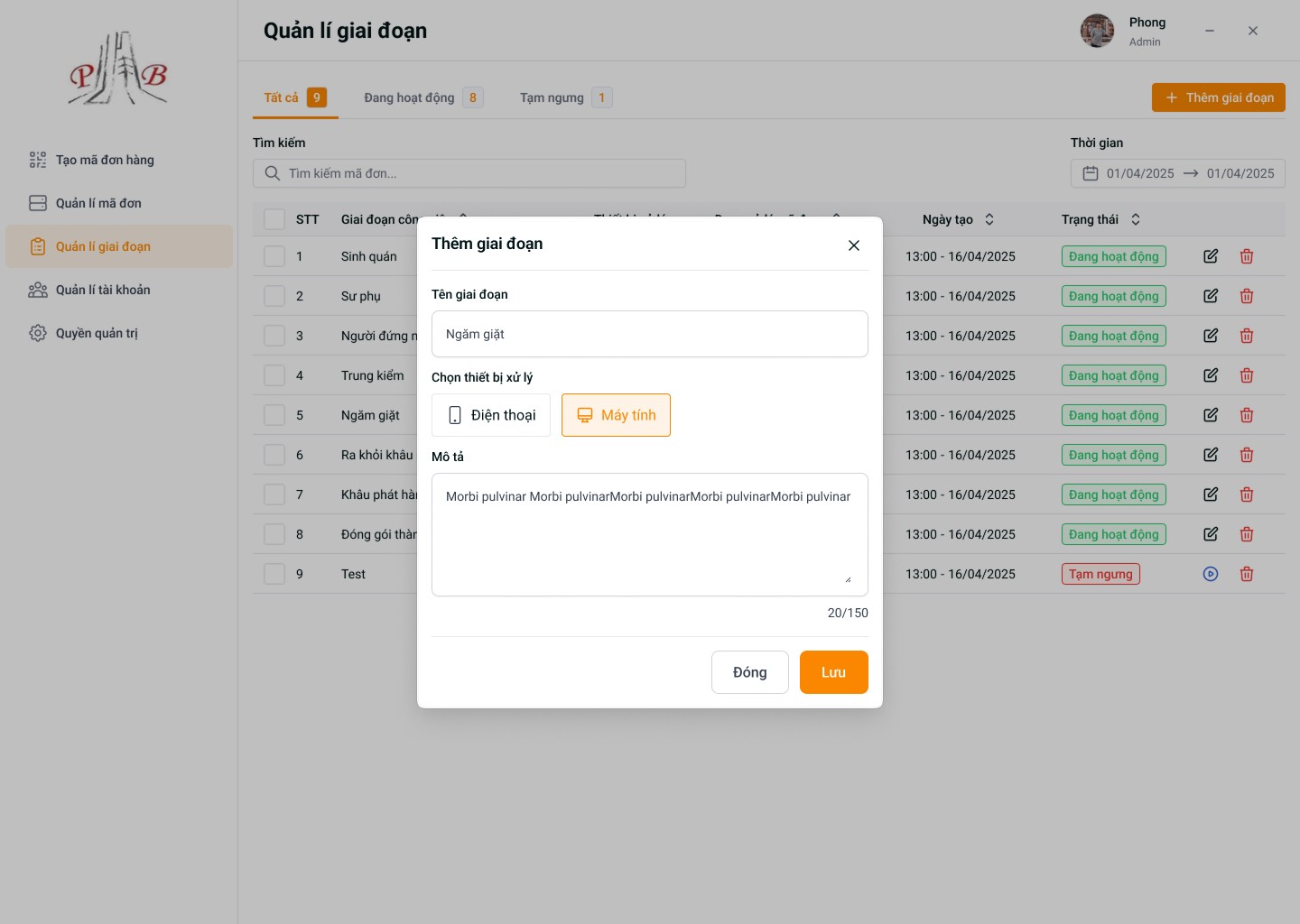 Results inquiry: persona's results
