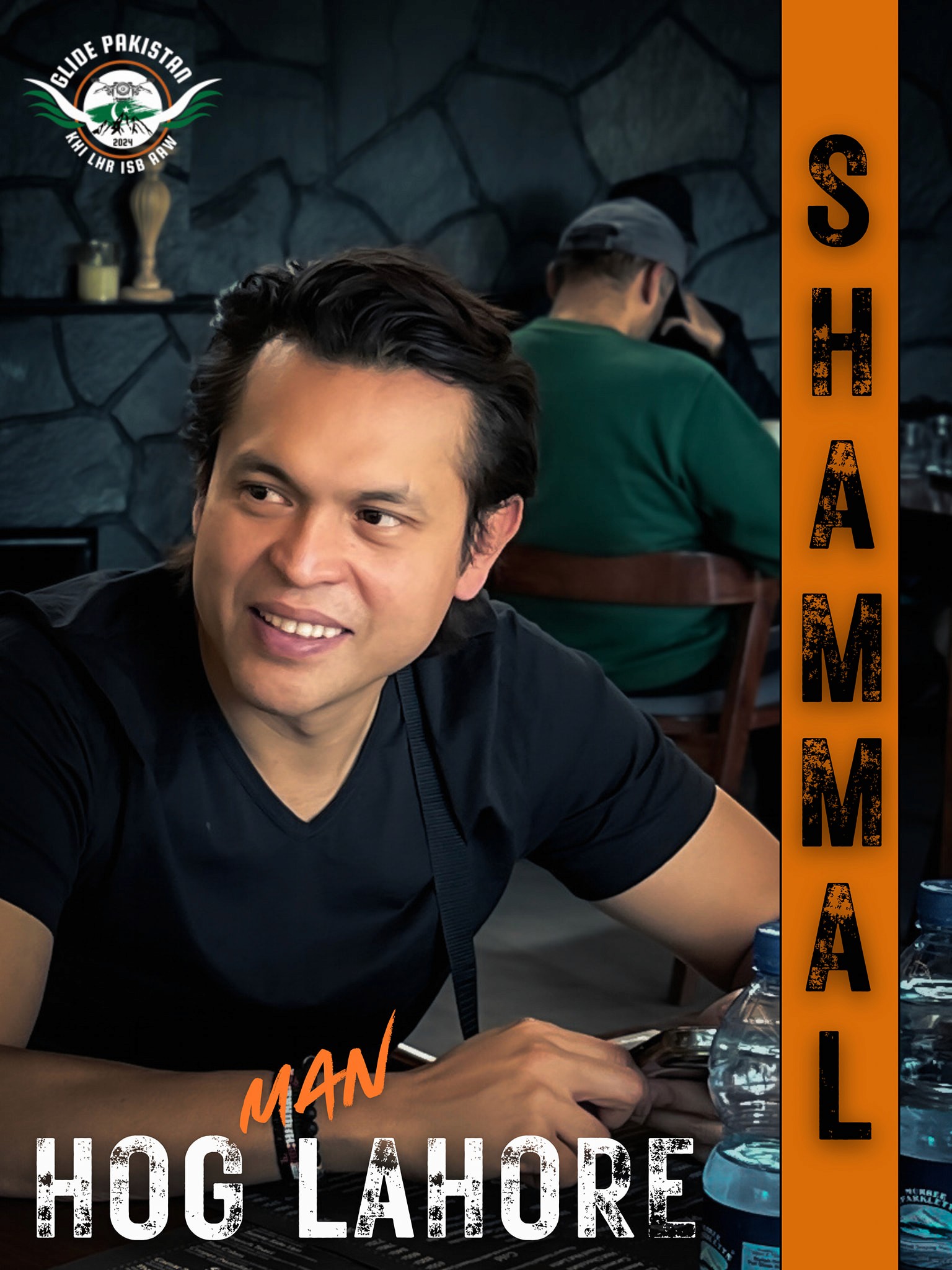 a man smiling for the camera