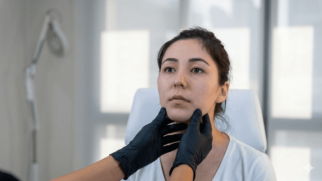 Aesthetic consultation before profhilo treatment begins.