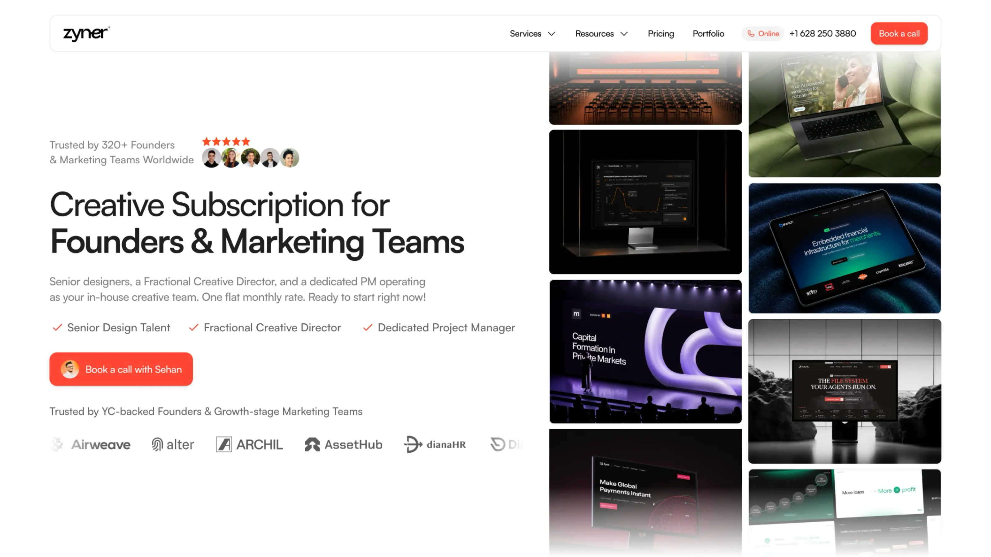 zyner.io - pitch deck design agency
