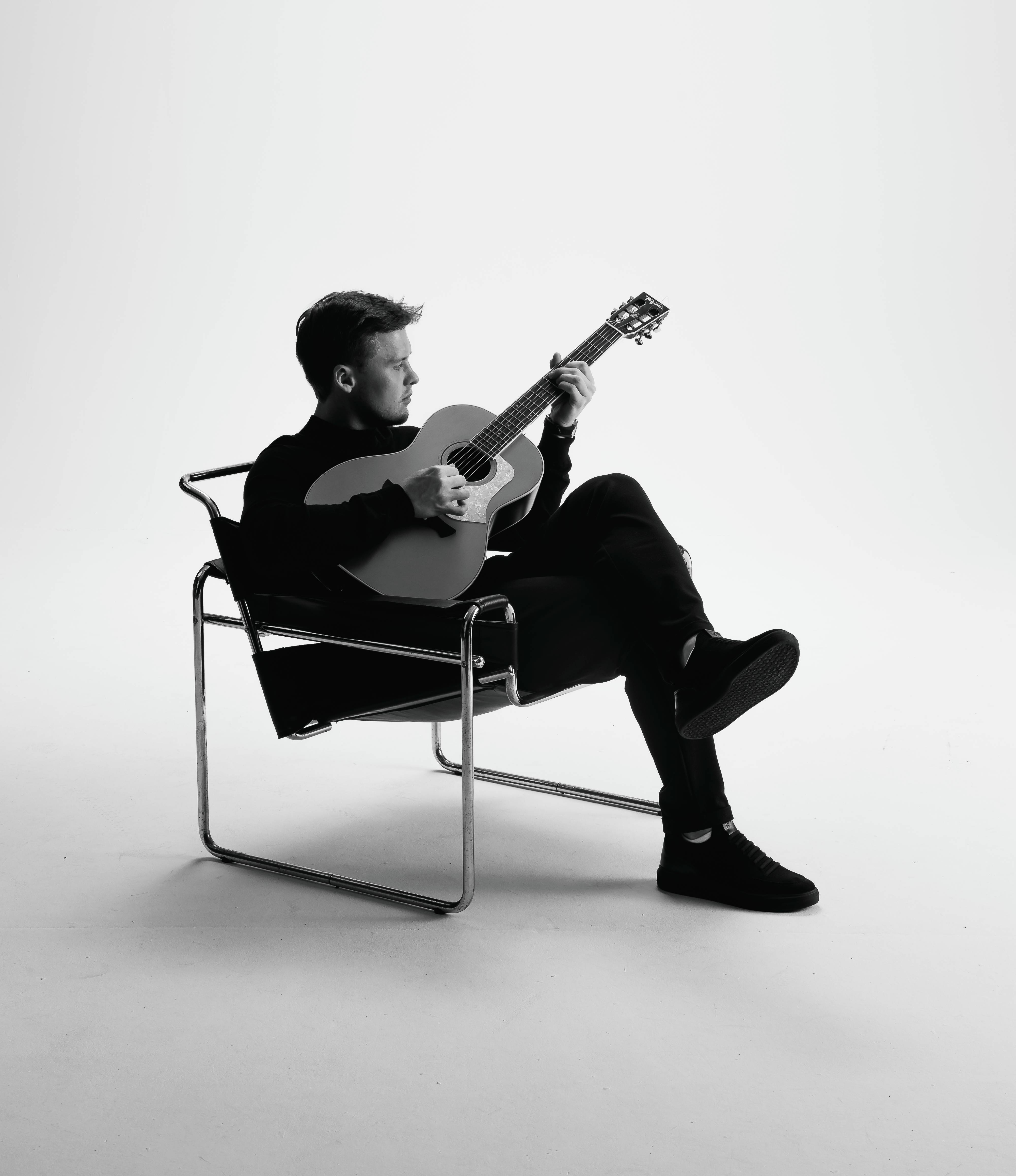 Woman with blue eyes portrait