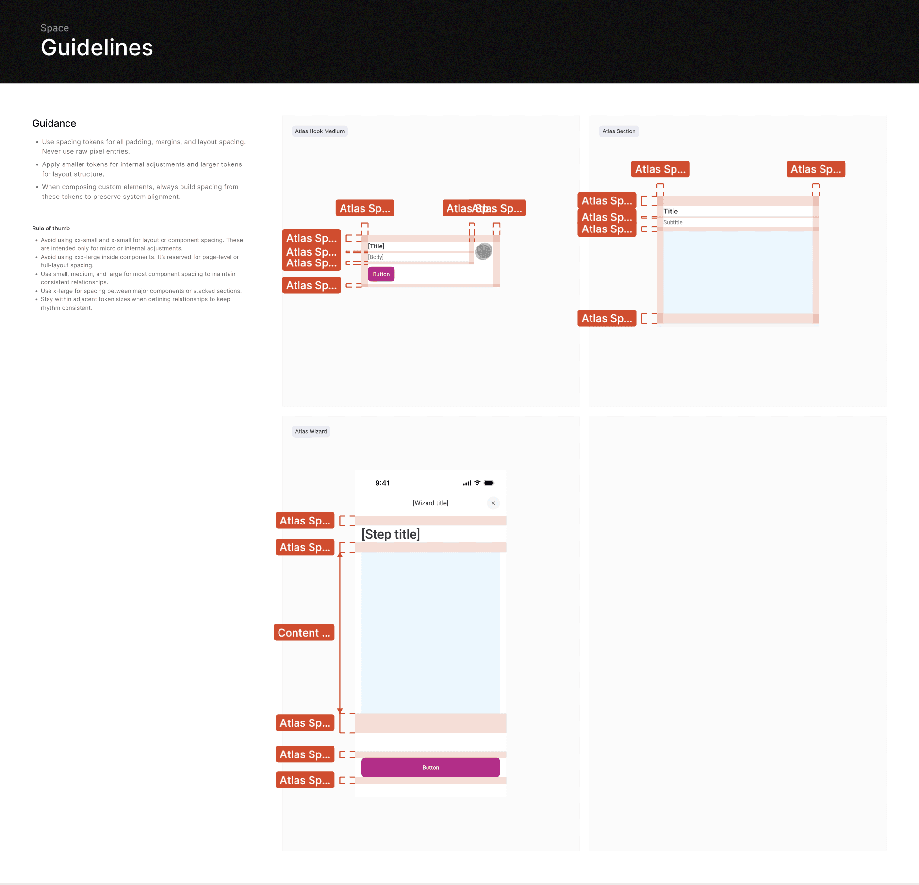 documentation example of list row component