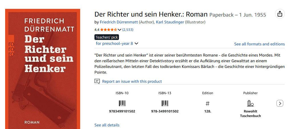 Der Richter und sein Henker 