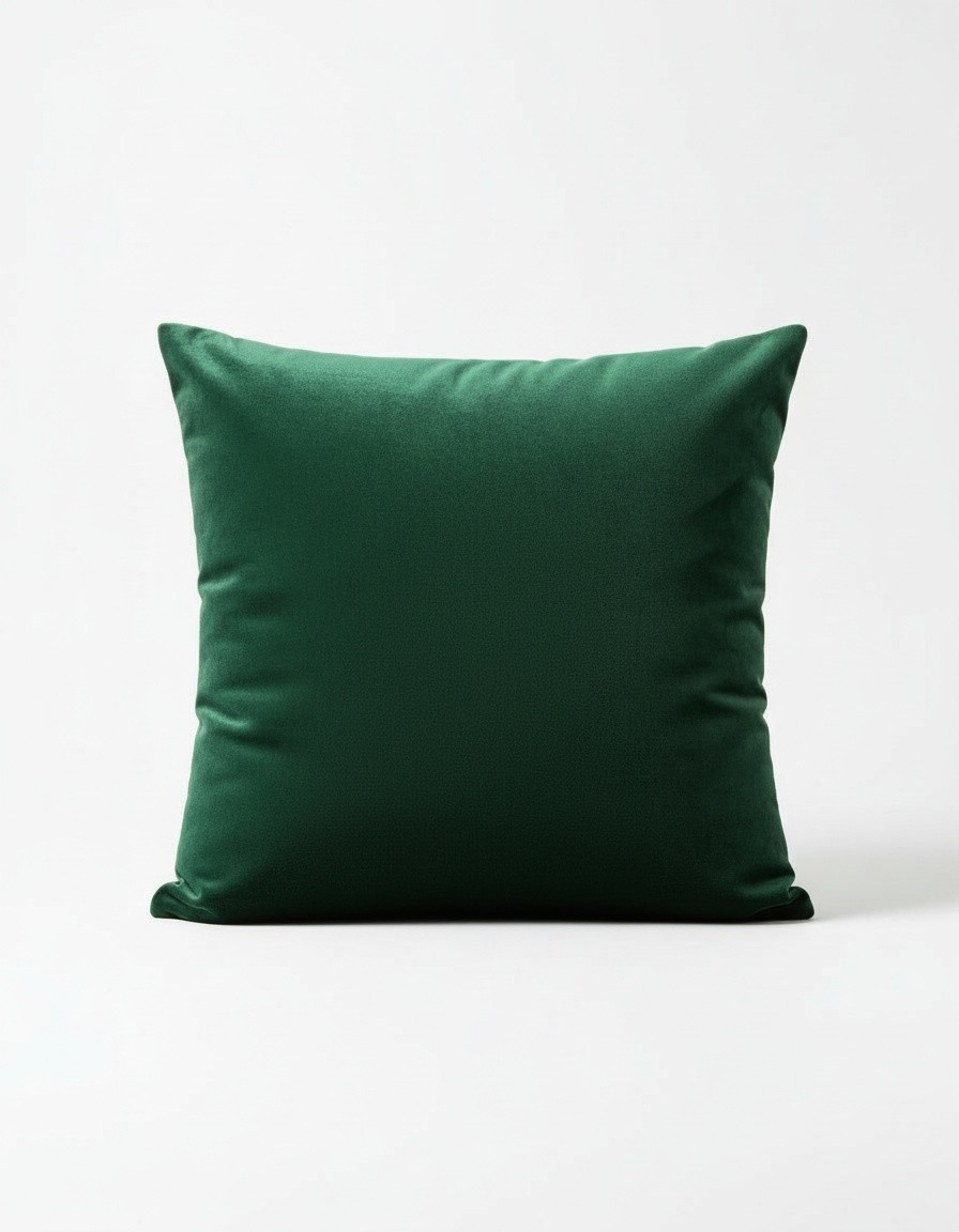 Green square pillow