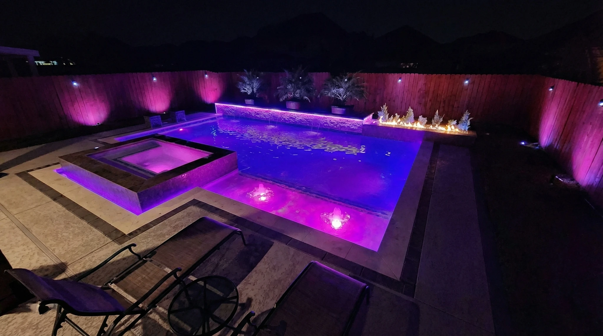 Pool Lighting Installation Richmond, TX - LD Outdoors Design