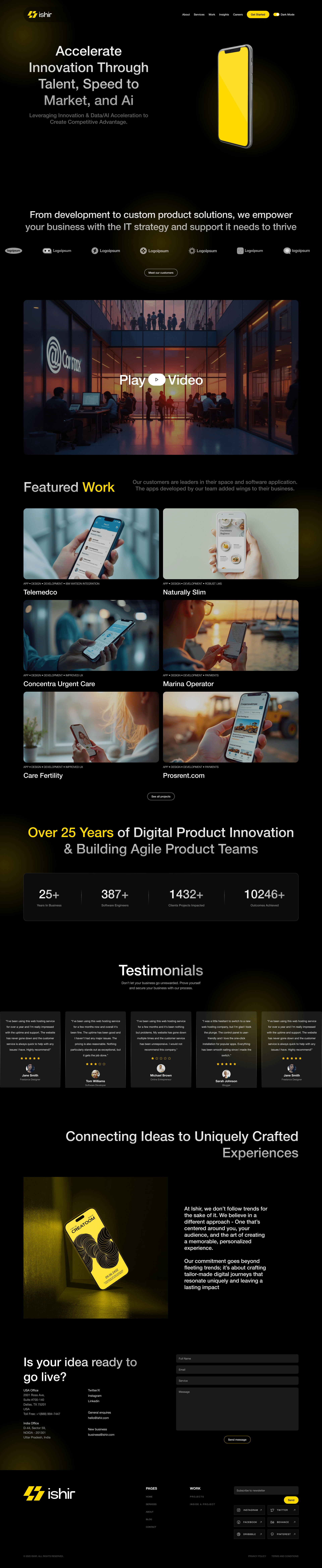ishir website design