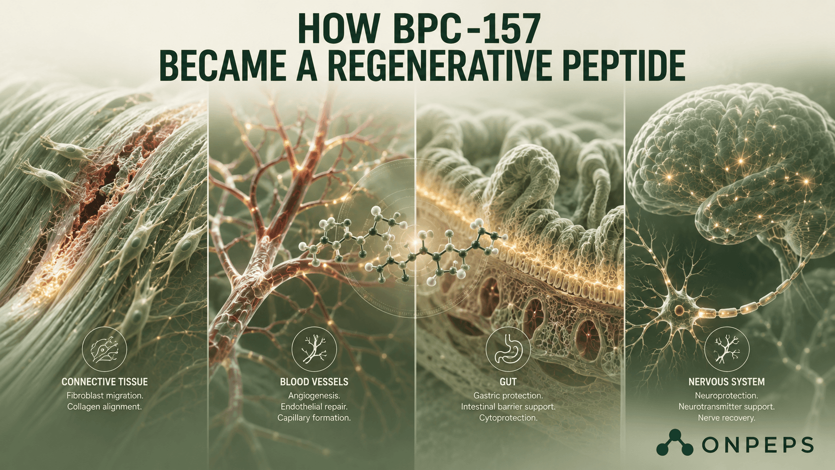 How BPC-157 Became a Regenerative Peptide by onpeps.com