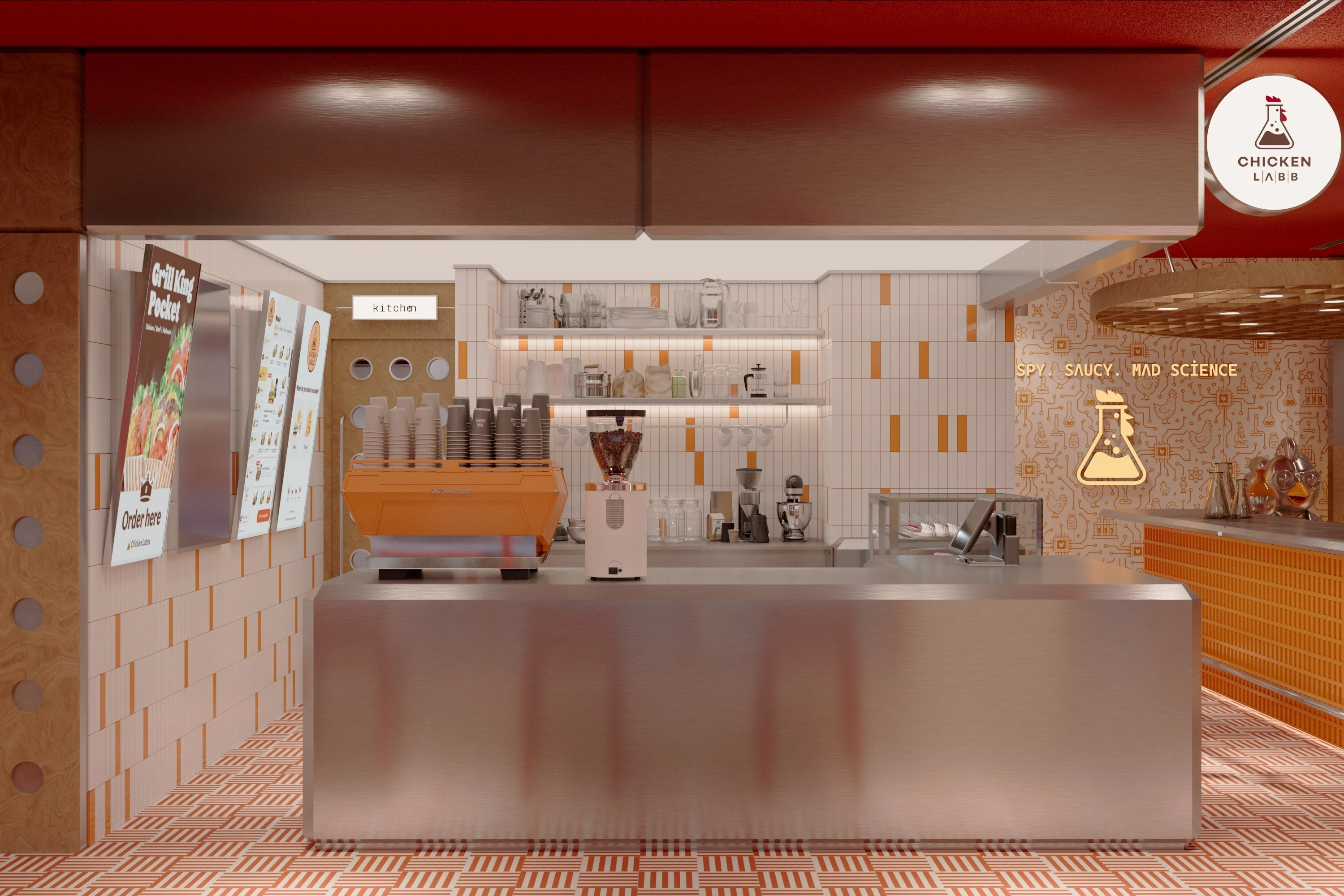 Workshop made of bright wood