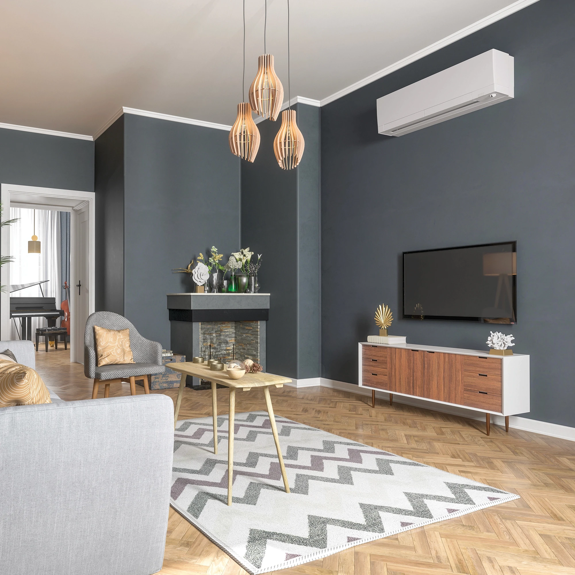 Nice room with a mini split cooler