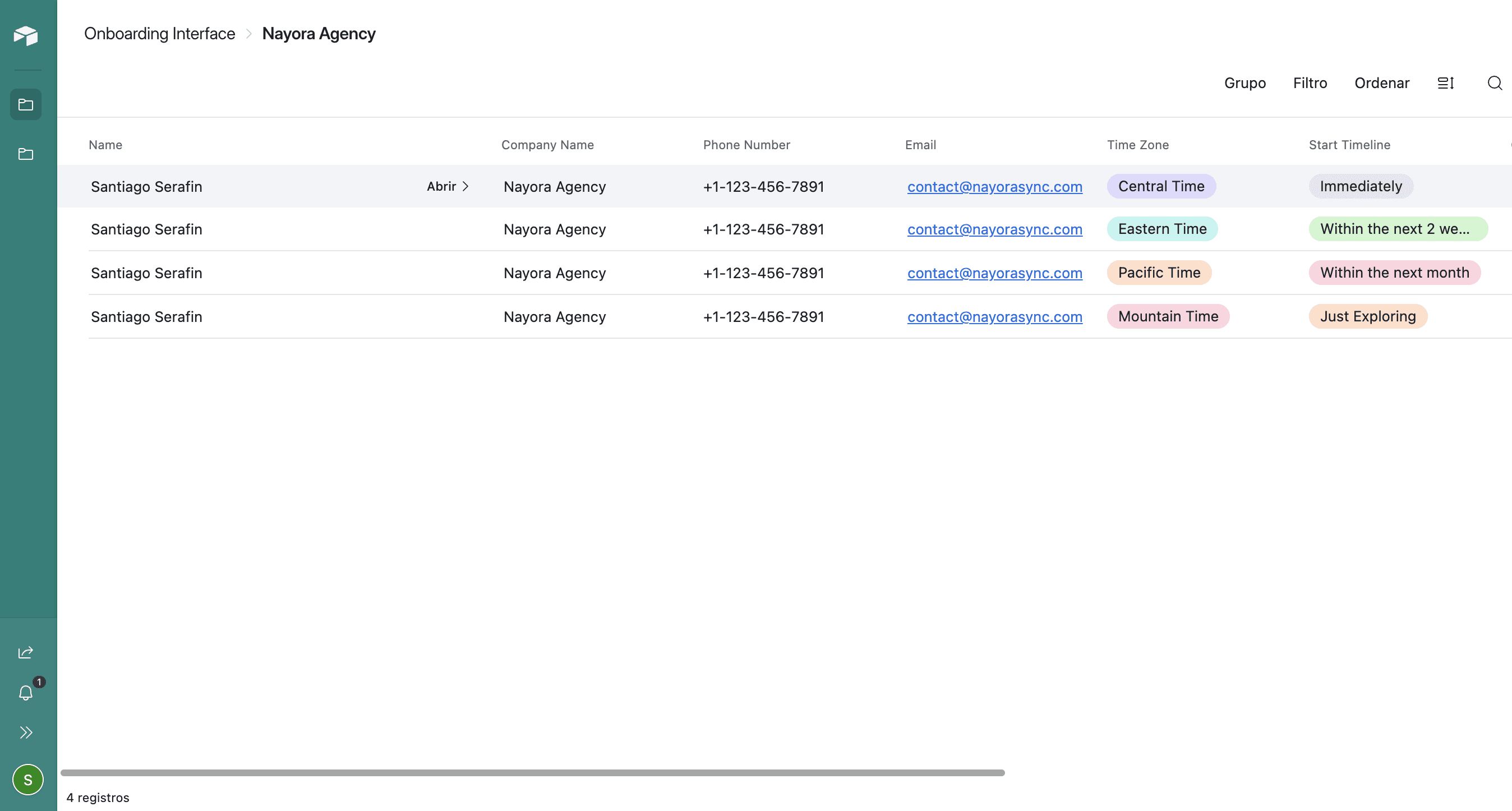 An image of Dreelio's dashboard