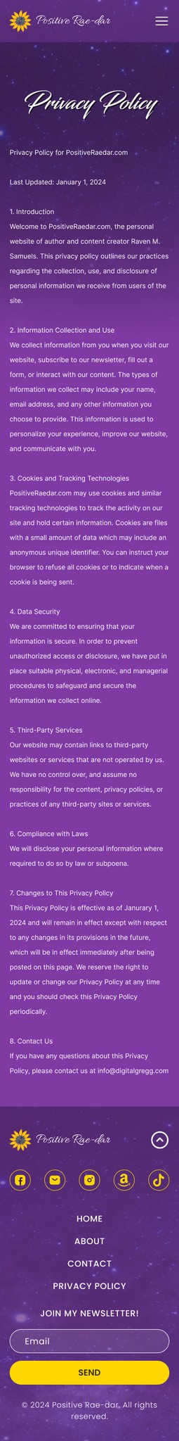 Privacy Policy (Mobile Version)