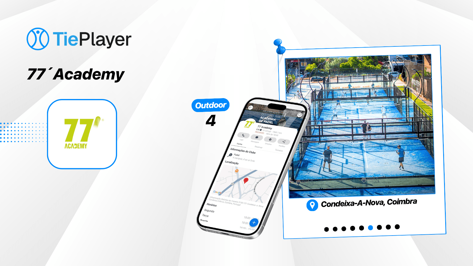 Book a padel court at 77' Academy
