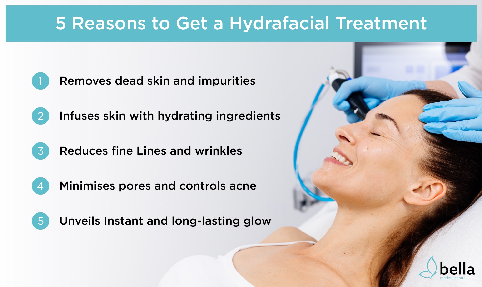 Benefits of hydrafacial in Abu Dhabi at Bella Medical Centre 