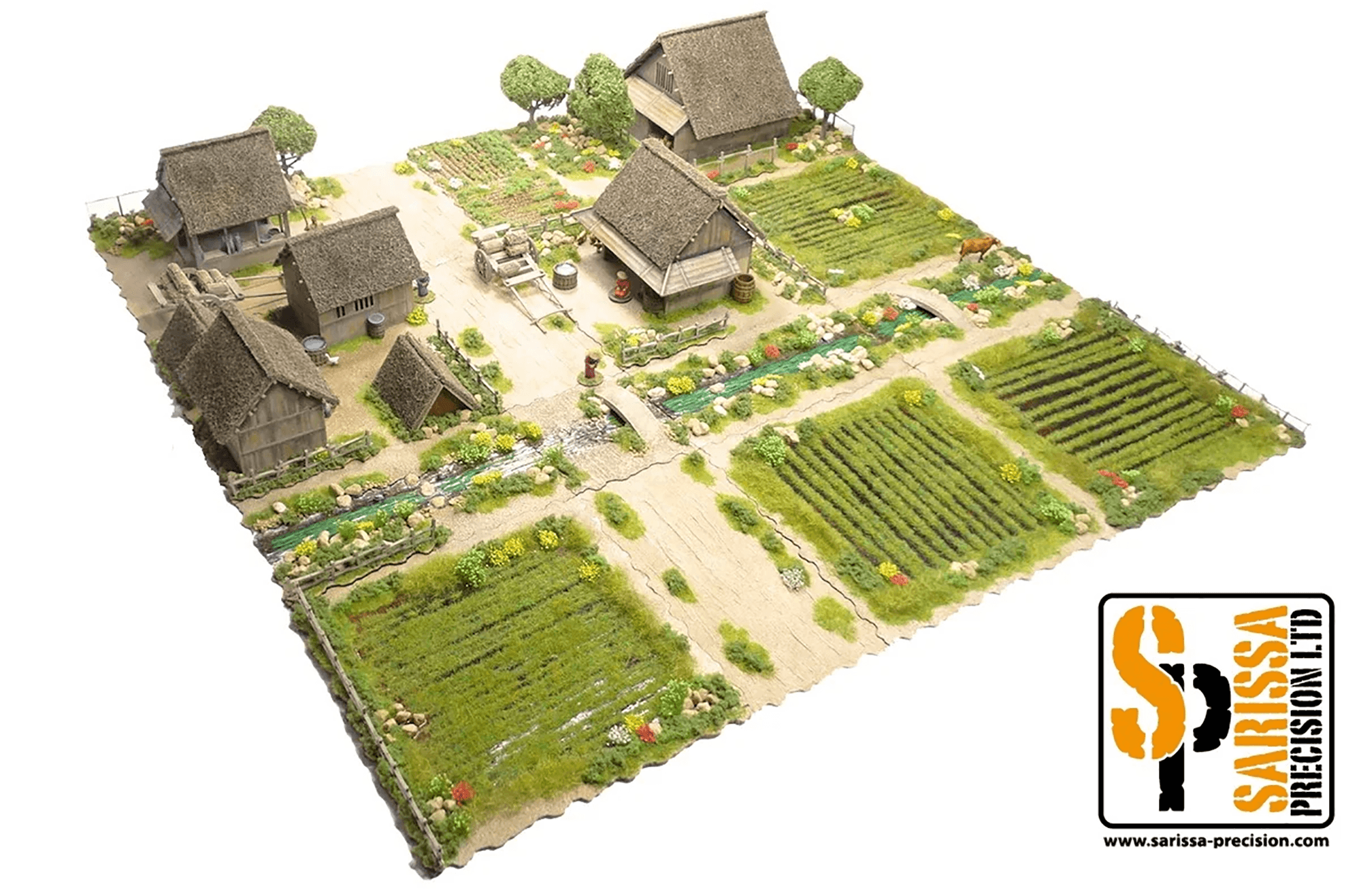Sarissa Precision feudal Japanese village terrain