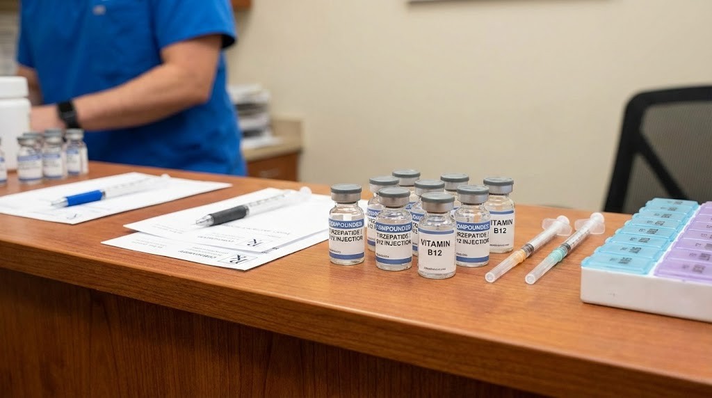 Compounded tirzepatide with B12