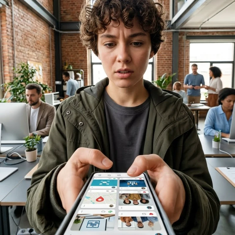 Professionnels en immersion au sein d'un centre technique, échangeant avec un expert métier tout en capturant des images authentiques à l'aide d'un boîtier professionnel et d'un smartphone, illustrant notre expertise en Stratégie de contenus pour produire des contenus utiles et incarnés.