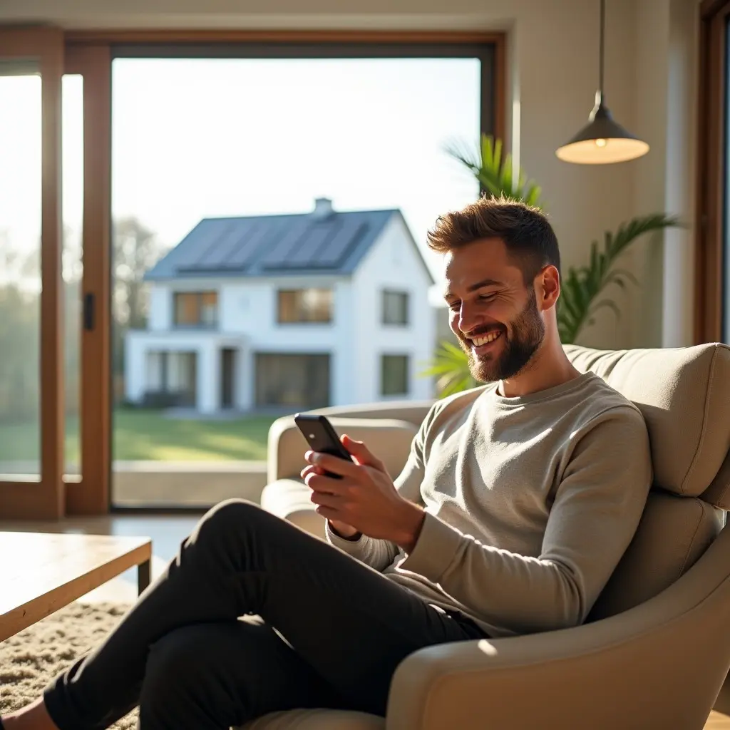 Haus mit PV-Anlage