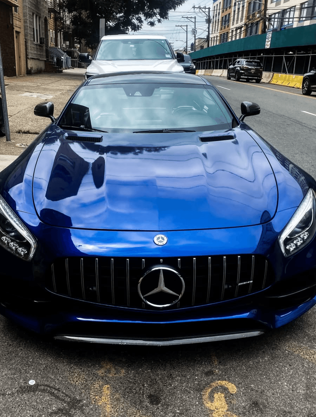 Ceramic coated Mercedes with mirror finish gloss NYC mobile detailing
