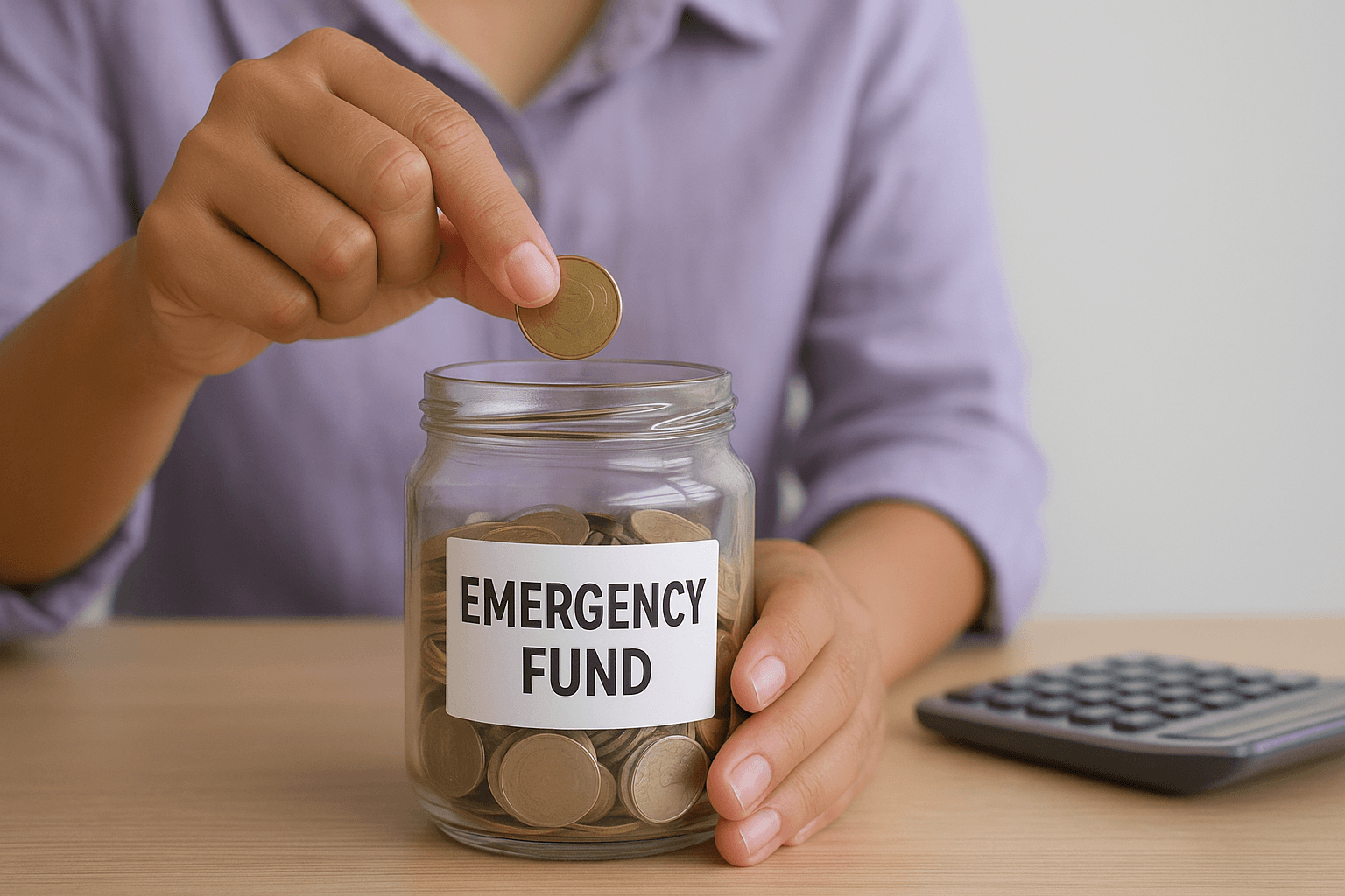 Build a liquid emergency fund first