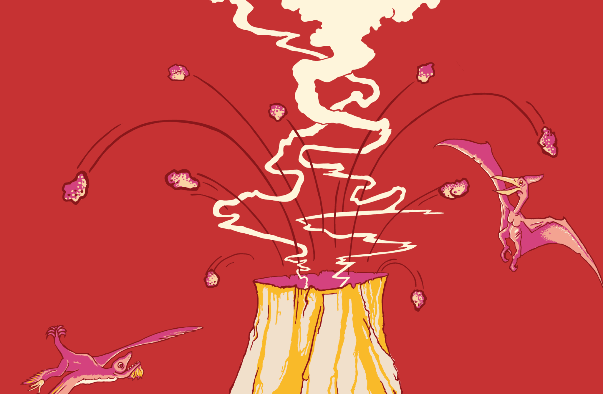 Magma Dinosaur Volcano Eruption Time