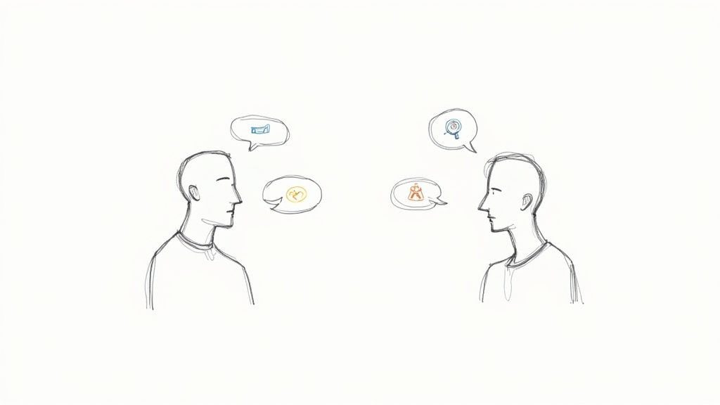 Voice assistant illustrating NLP process
