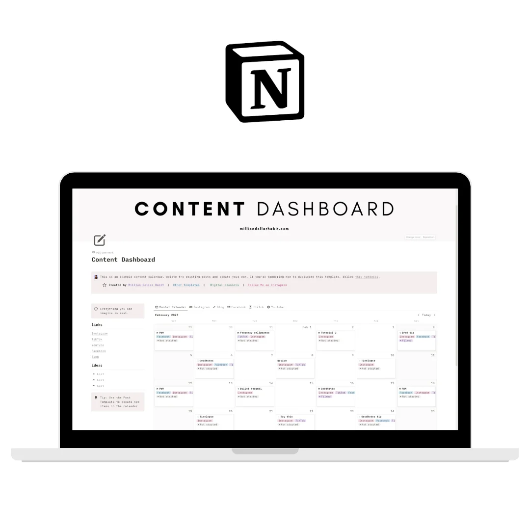 Content dashboard