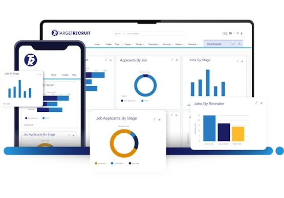 Employee working on their laptop