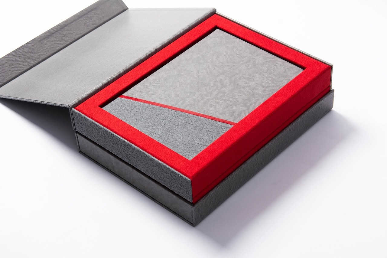Custom executive gift box with journal pen power bank and accessories