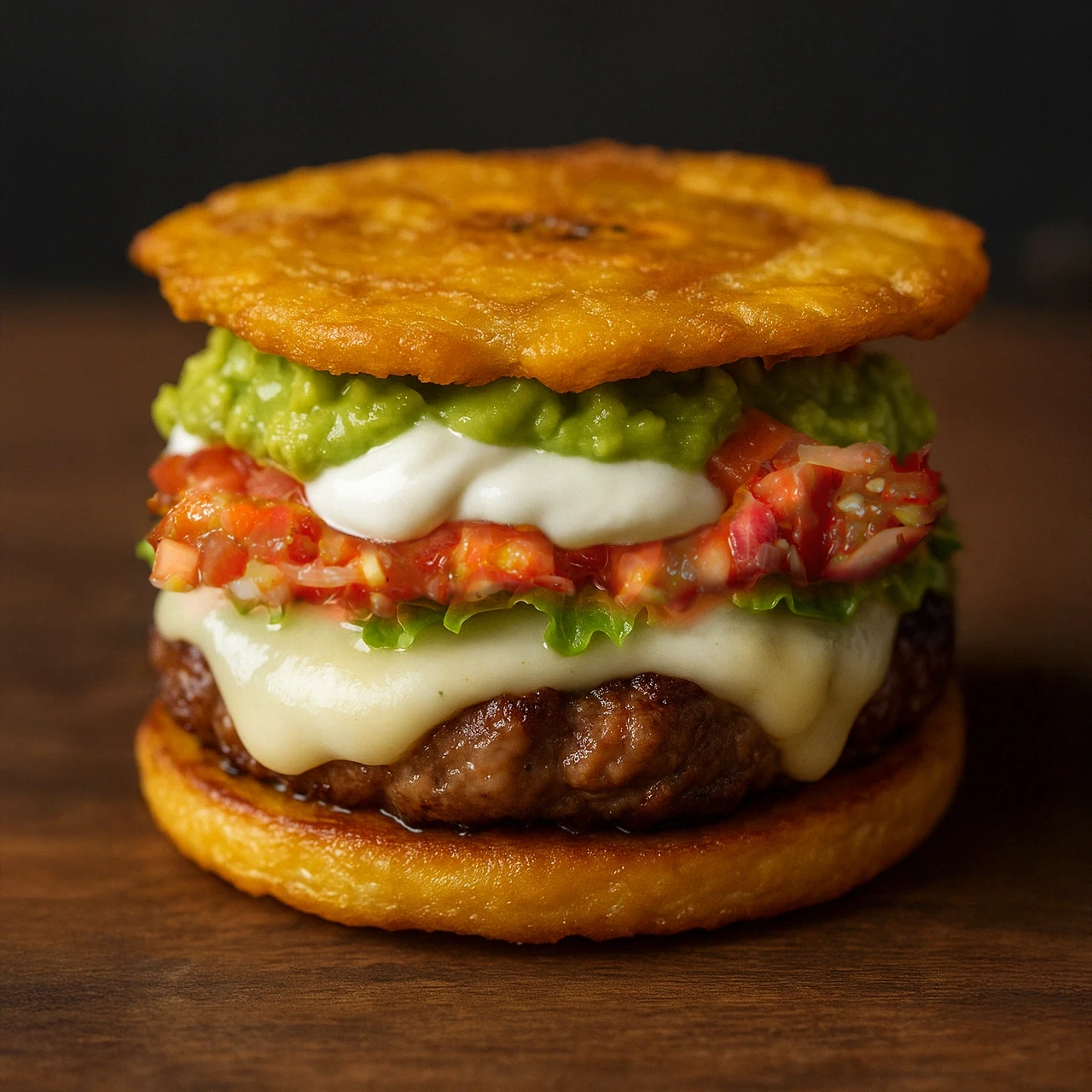 Sweet plantain burger
