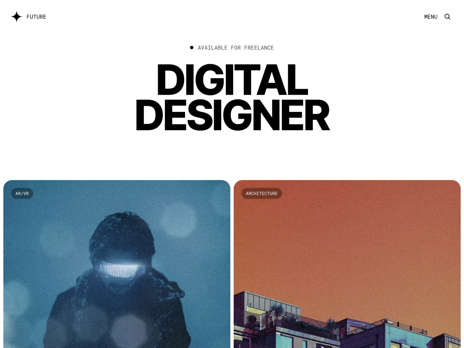 Future Folio — Cyberpunk Portfolio Template for Framer