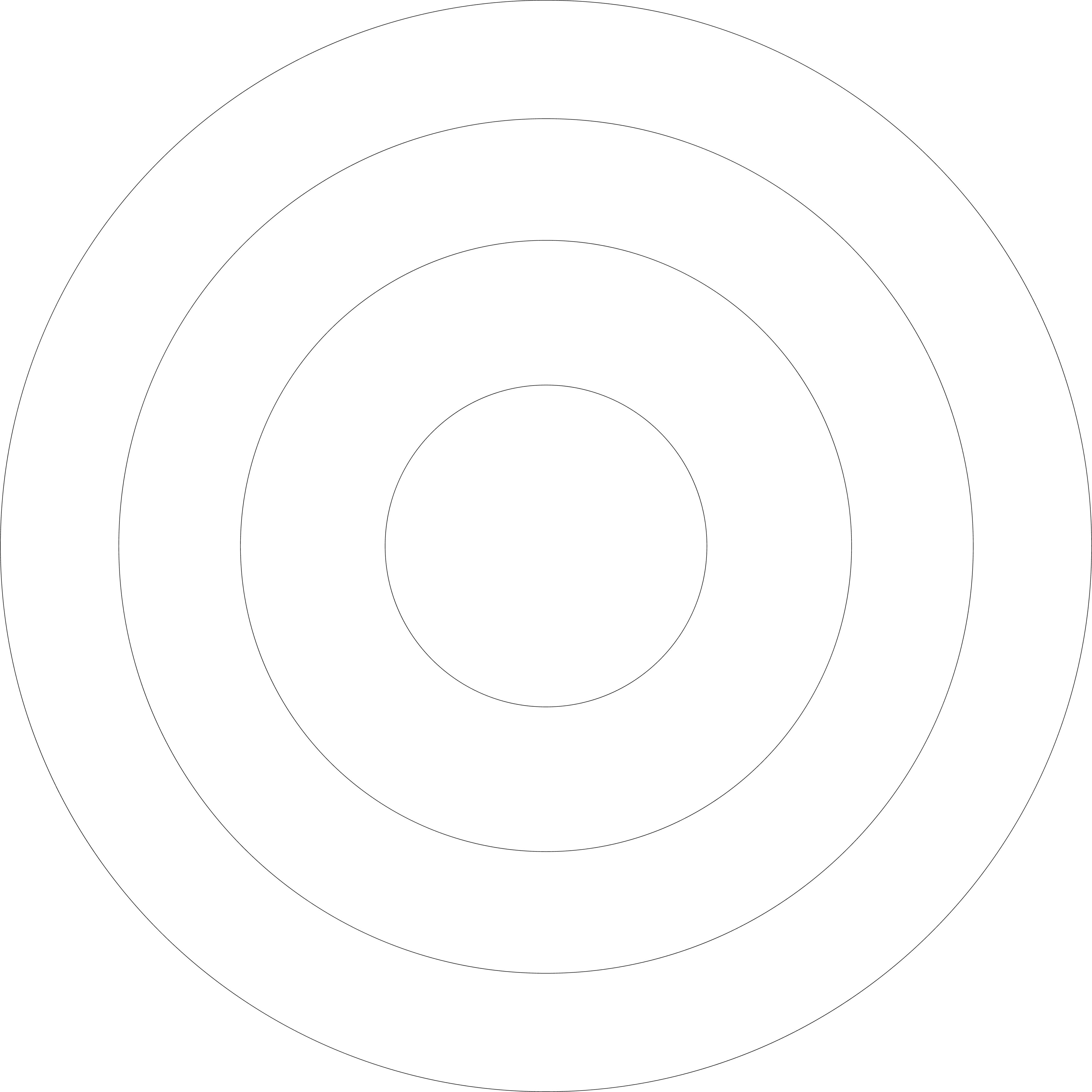 An icon of concentric circles, representing a target or focus point, in a simple monochrome design.