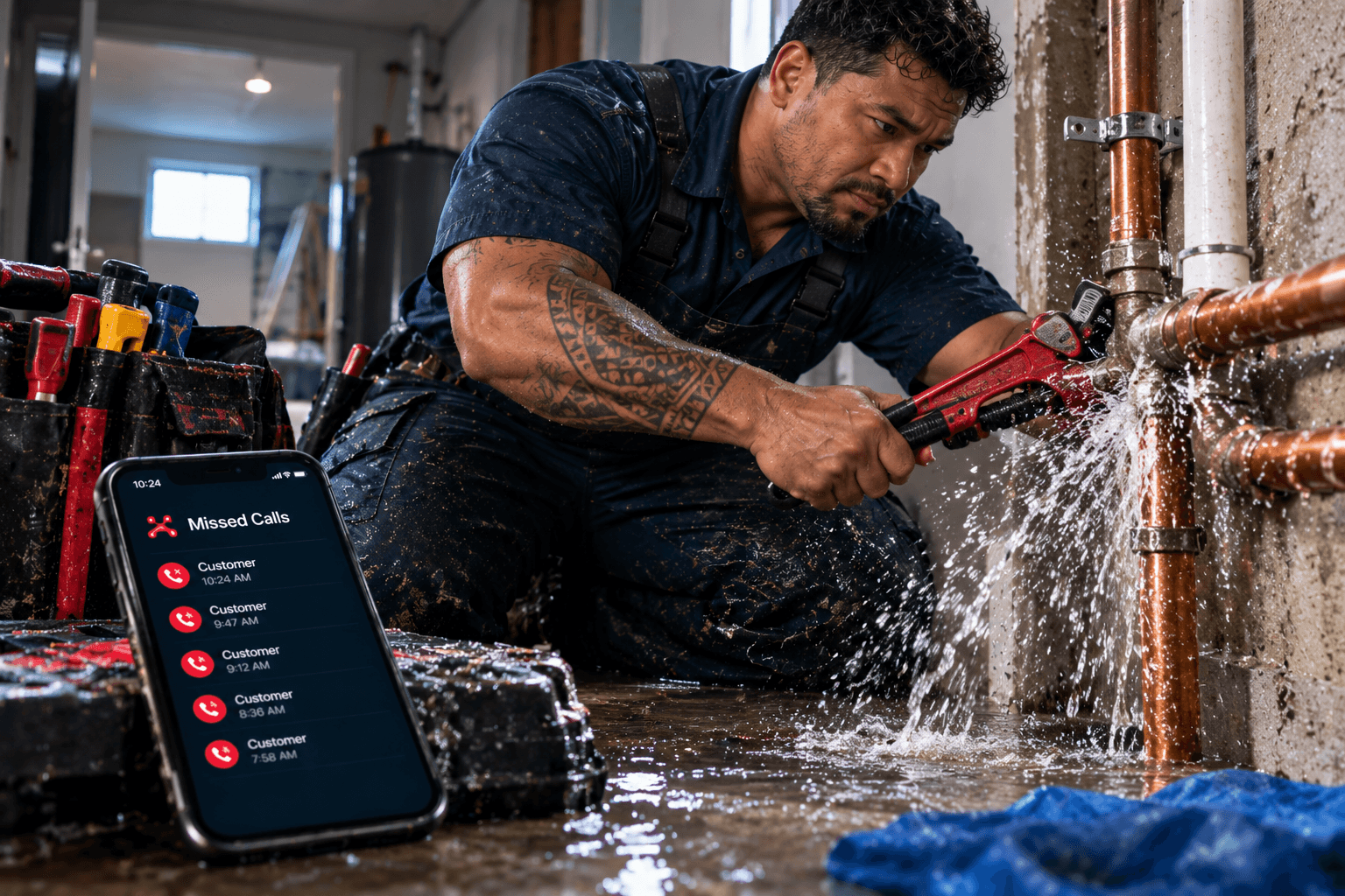 AI receptionist service for Australian plumbers