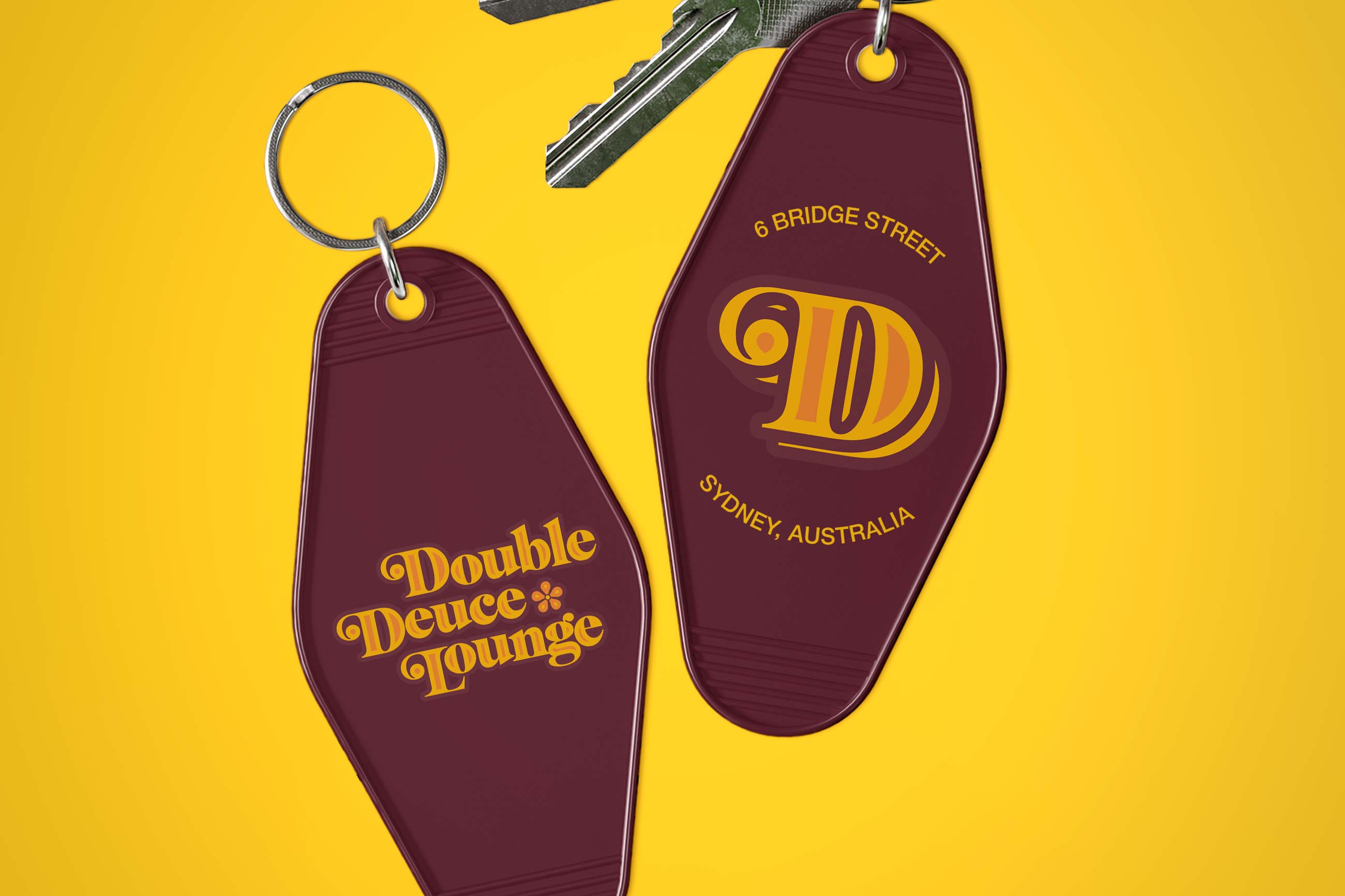 Double Deuce Lounge - DD Keyring