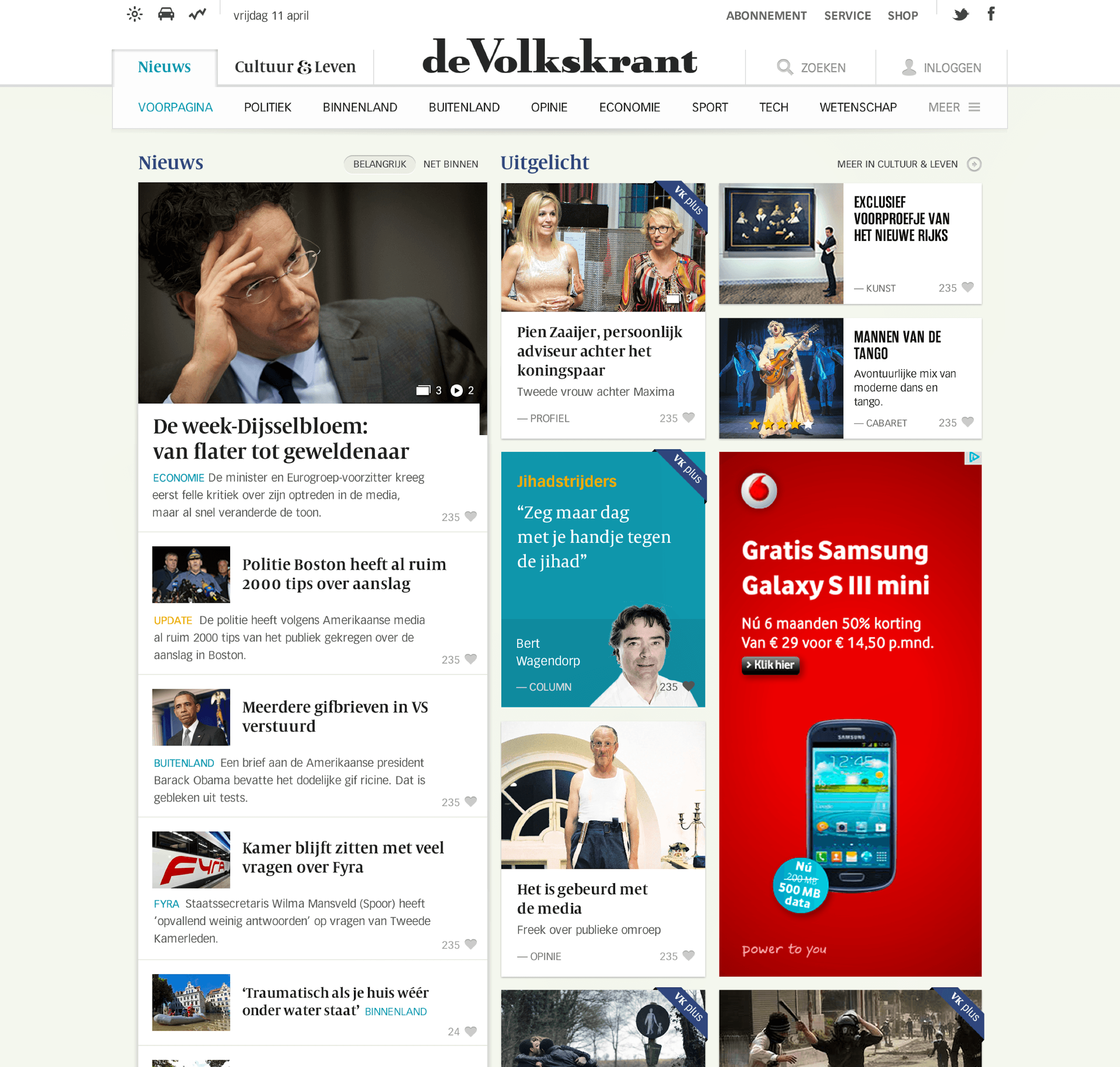 de Volkskrant – Transformation to a digital news brand. Product design by Soda Studio (image 2 of 4)