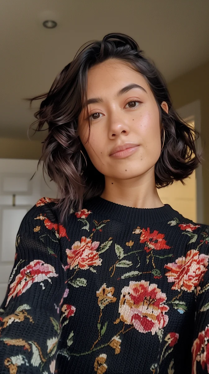 A portrait photo of a woman
