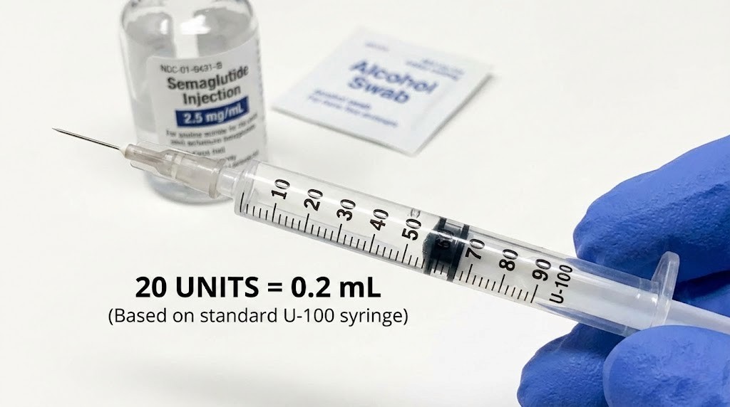 20 units of semaglutide is how many ml