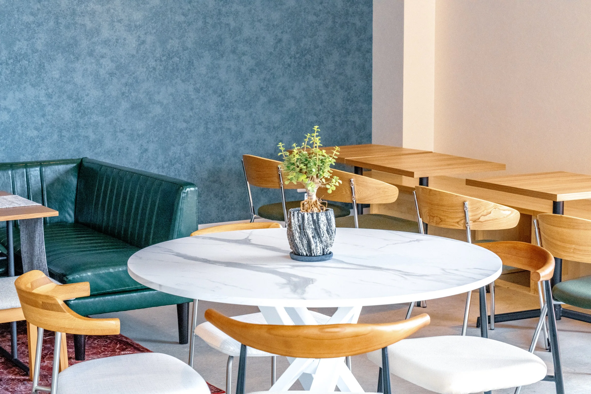 Cafe interior seating