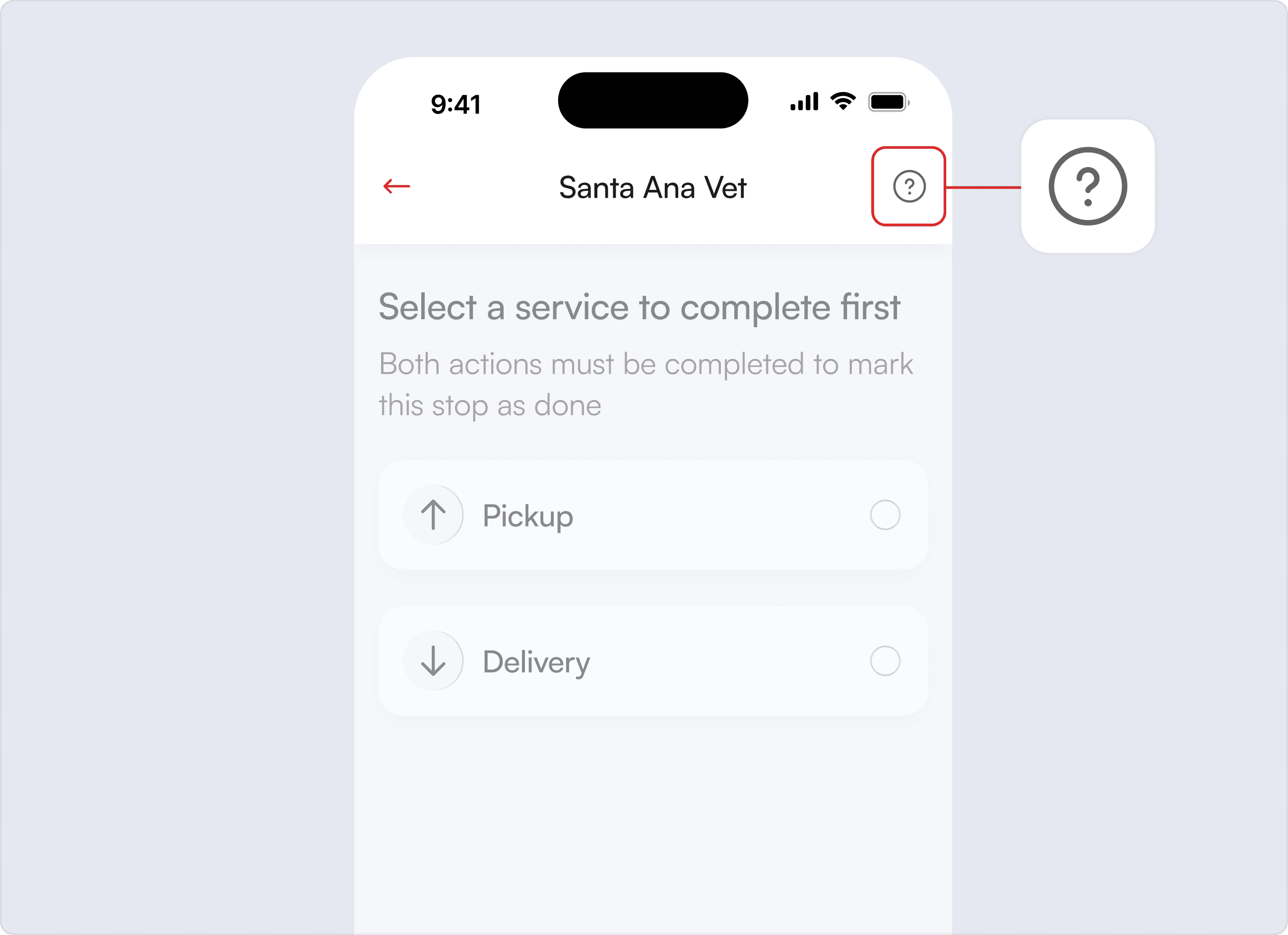 Contact dispatch button