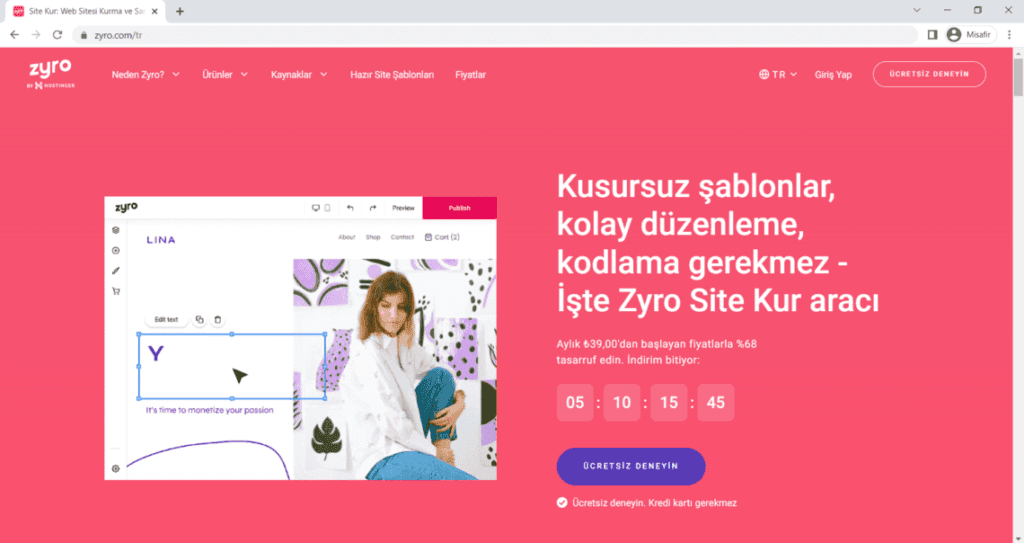 zyro- e-ticaret, satış, pazarlama