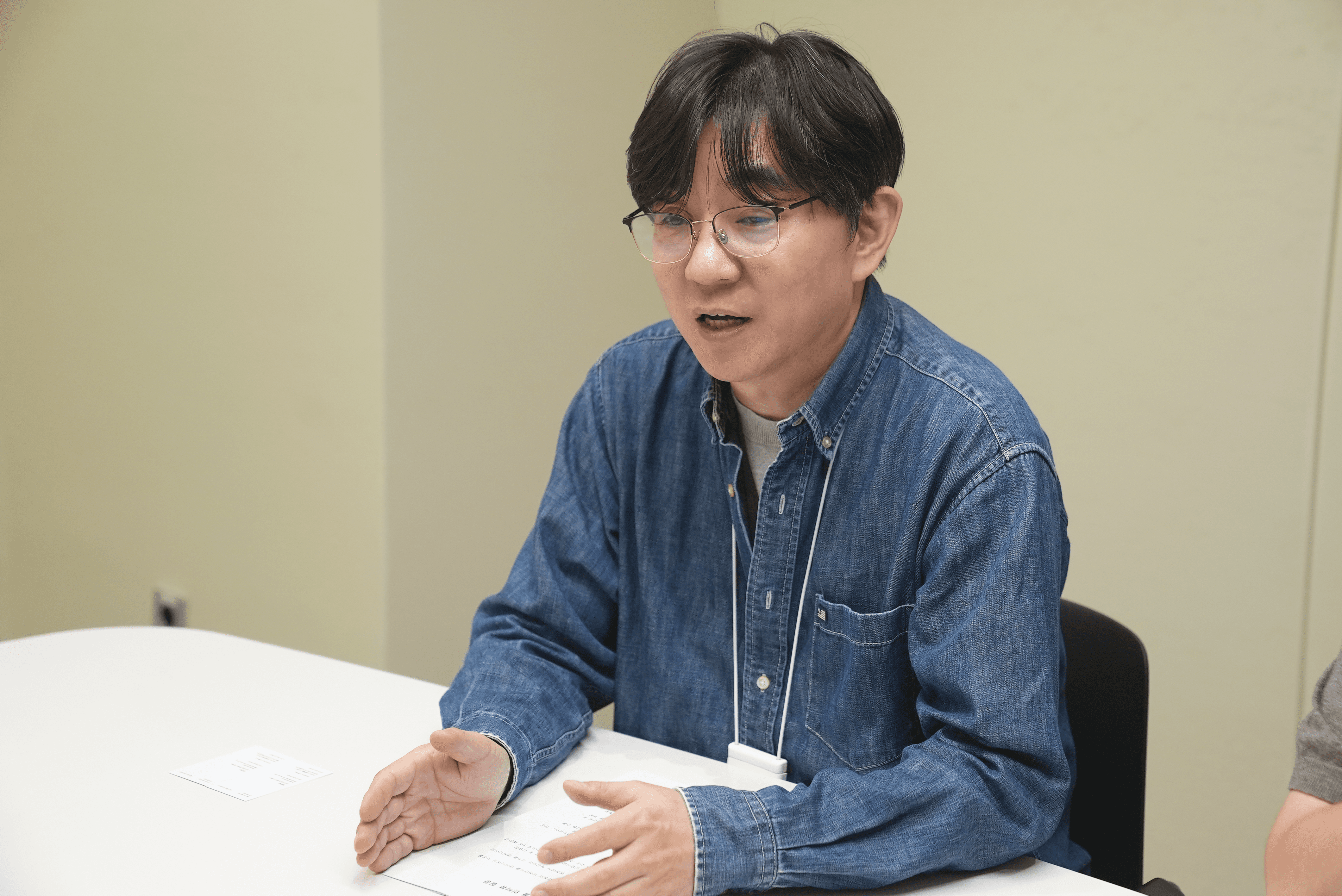 한화비전의 주차유도 카메라에 대해 이야기하는 허진욱 수석