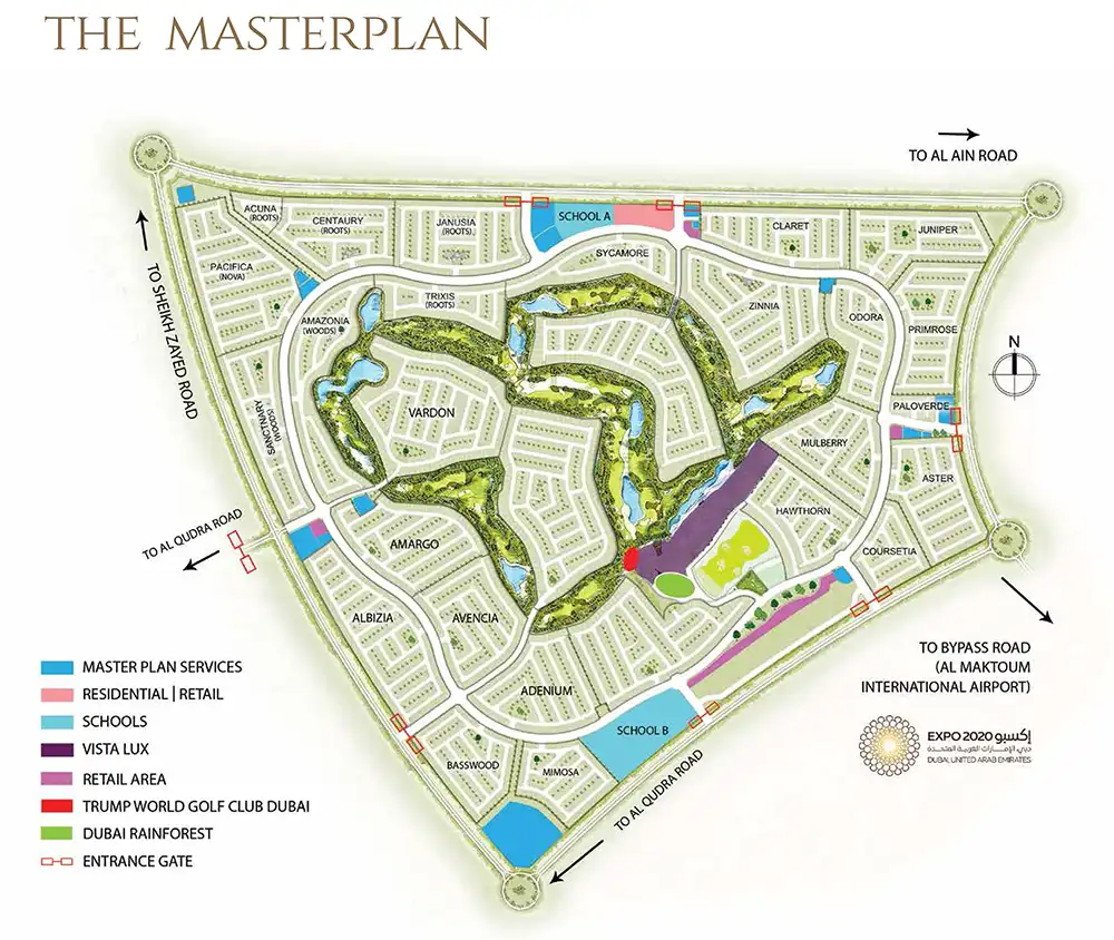 Kensington Plots at Damac Hills 2 Floor Plan