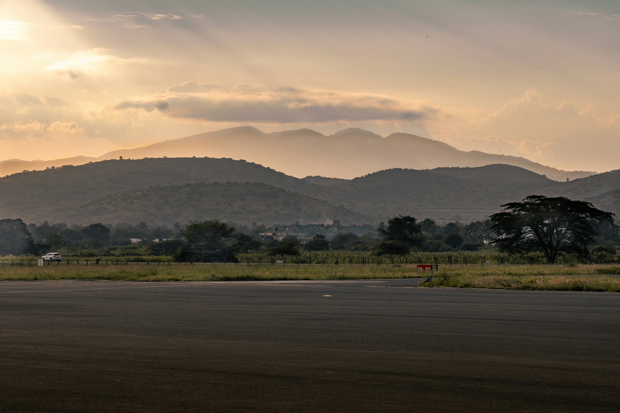 Tanzanian hills at golden hour