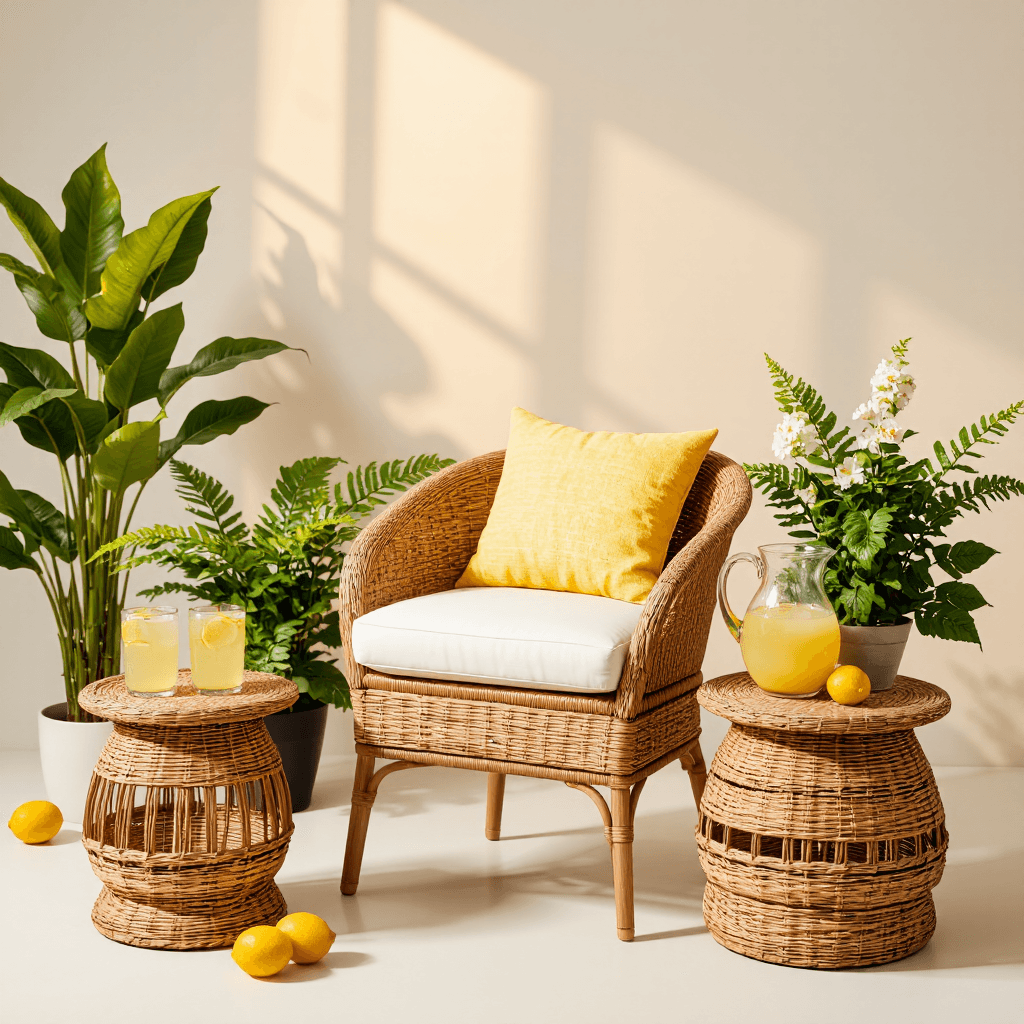 product photography of patio furniture