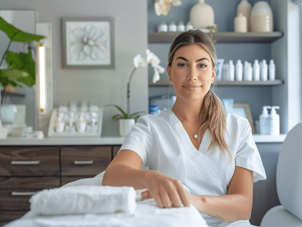 MedSpa owner analyzing campaign ROI for Botox, CoolSculpting, and Weight Loss on a laptop, representing data-driven decisions powered by ClinicROI to identify the most profitable service line.