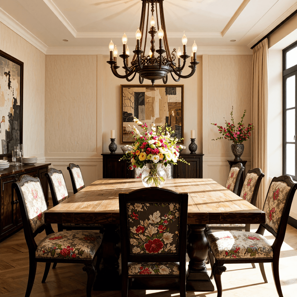 product photography of dining room furniture