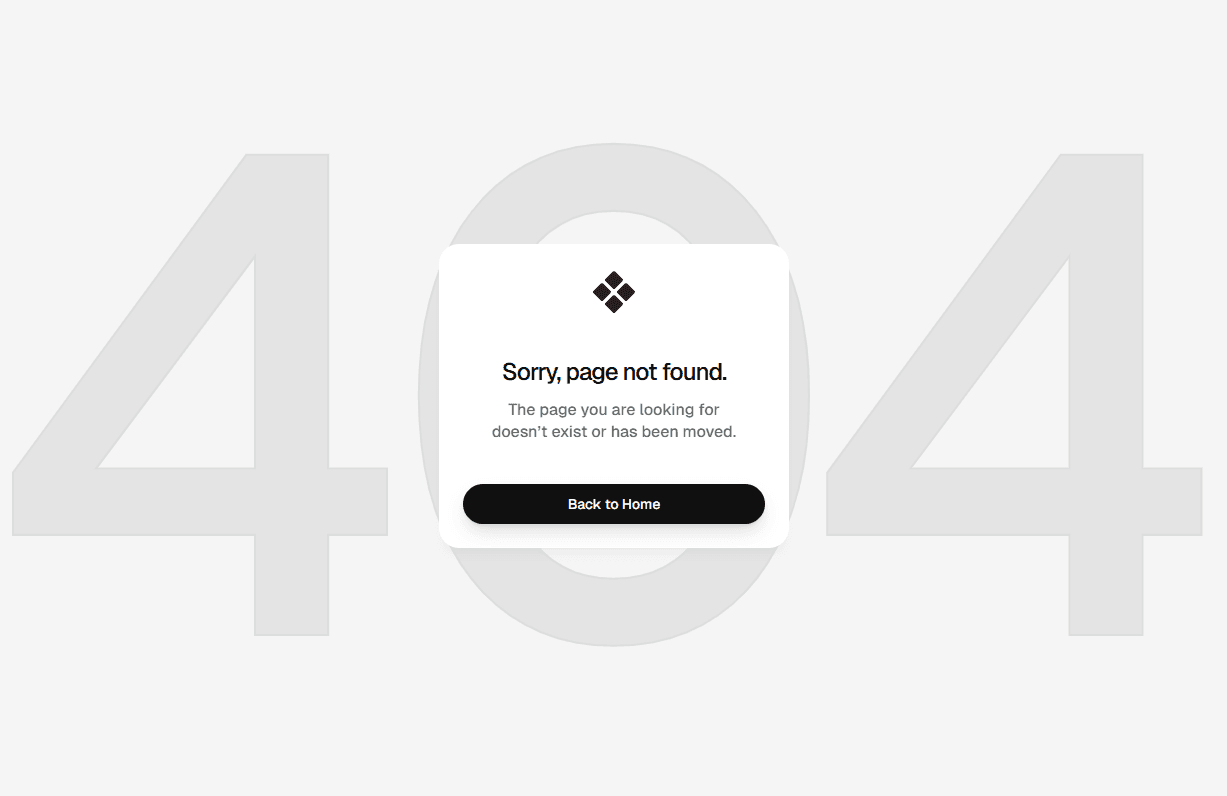 Framer 404 Section Component
