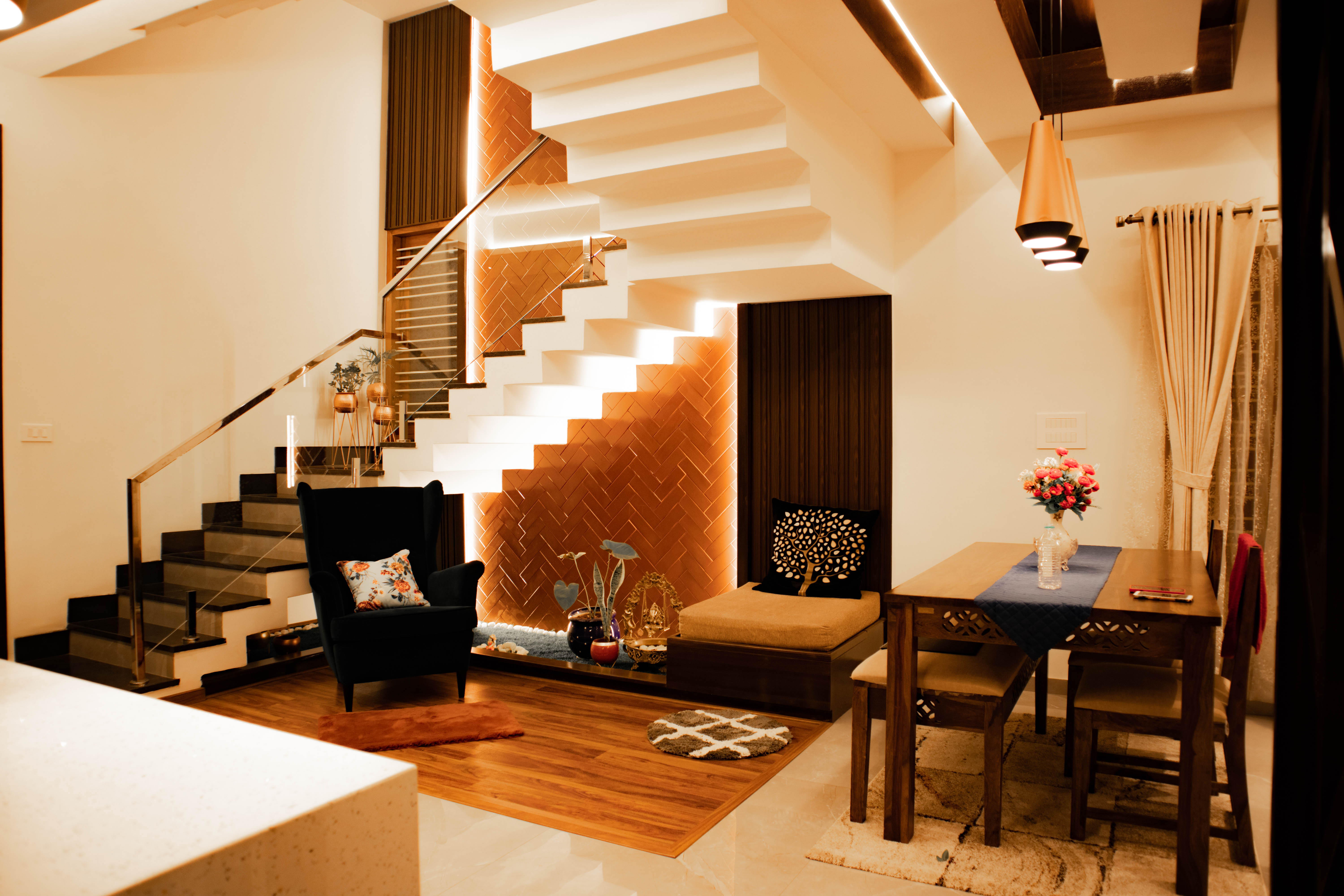 wooden house interior